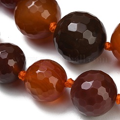 Rangs de perles dégradées en agate naturelle teinte et chauffée&nbsp;GG-CBA007A-D11-01A