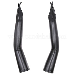 Glänzende lange fingerlose Polyesterhandschuhe für Damen&nbsp;AJEW-CL0003-03B