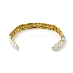 304 brazalete abierto esmaltado de acero inoxidable.&nbsp;BJEW-Z063-01A