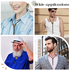 2 шт. 2 стиля регулируемый винтажный галстук-боло из искусственной кожи NJEW-GF0001-10AB