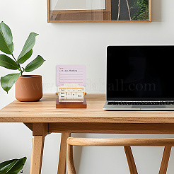 Деревянный вращающийся вечный календарь&nbsp;AJEW-WH0696-109