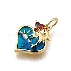 Латунные микро проложить кубического циркония подвески&nbsp;KK-F899-12G