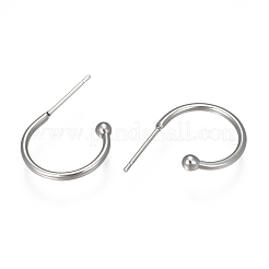 Ganchos para pendientes de acero inoxidable 304 resistentes al deslustre&nbsp;X-STAS-K211-01P-A