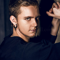 18 шт. 9 серьги-кольца из нержавеющей стали 304 в форме конуса и колонны с бусинами EJEW-AN0003-34