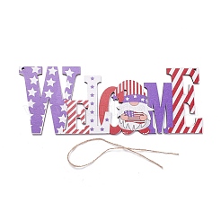 Доска плотности деревянная стена украшение дверная табличка подвески&nbsp;HJEW-C004-18