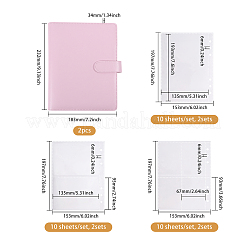 2 couverture de cahier en cuir PU&nbsp;AJEW-MA0001-39A