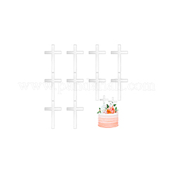 ミラーアクリル壁装飾  クロス  銀  150x90x1.5mm&nbsp;DIY-WH0504-197B-01
