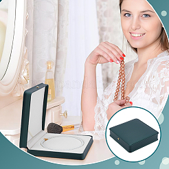 Квадратные коробки для ожерелья из искусственной кожи&nbsp;AJEW-WH0016-59B