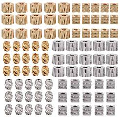 60шт 3 стиля латунные распорные бусины&nbsp;KK-ZZ0001-14