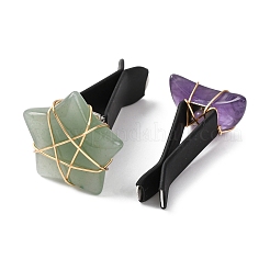 6 шт. зажимы для воздуховодов автомобиля из натурального драгоценного камня&nbsp;HJEW-DC00109