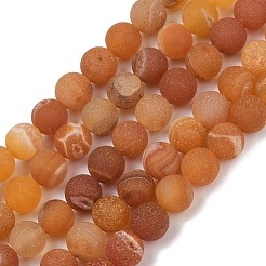 Натуральный druzy агатовые бусы пряди G-NH0024-A07-8mm