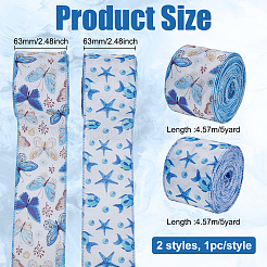 2 рулон 2-х видов полиэстеровой печатной проволочной ленты OCOR-FG0002-49