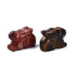 Set di statuette di coniglietti in pietre preziose miste&nbsp;G-Q615-05