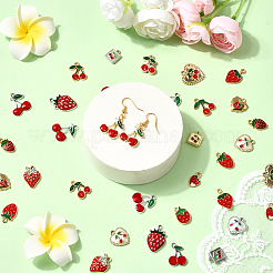 40 шт. 20 подвески из сплава клубники и вишни&nbsp;FIND-SC0019-92