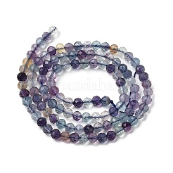 Природного флюорита бисер нитей G-RM250101-C5