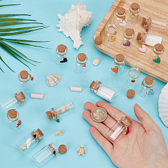 20шт стеклянная банка стеклянные бутылки AJEW-PH01585