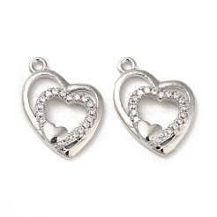 Латунные микро проложить кубического циркония подвески&nbsp;KK-E071-18P