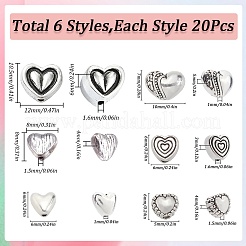 Сплав бусины сердце FIND-SP0002-19A