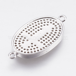 Liens de zircone cubique en laiton micro-pavé&nbsp;ZIRC-E148-22P