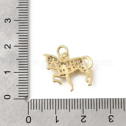 Messing micro pave klare zirkonia anhänger&nbsp;KK-Z155-06G-03