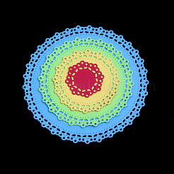 Плоская круглая рамка из углеродистой стали вырубные трафареты&nbsp;LS-DIY-F028-79