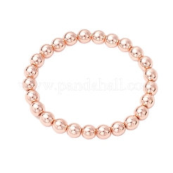 3 шт. гальванизированные немагнитные синтетические гематитовые круглые бусины эластичные браслеты для женщин&nbsp;BJEW-JB11944