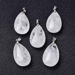 Природного кварца хрустальных подвесок&nbsp;G-D084-01P-B17