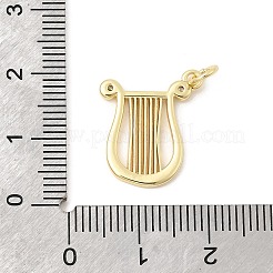 Латунные микропаве прозрачные подвески с фианитом&nbsp;KK-Z147-18G