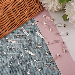 100本2スタイルアイアンブローチのパーツ  バックバーピン  ミックスカラー  15x5mm  5x25x7mm  ピン：0.5mm  50個/スタイル&nbsp;IFIN-SZ0001-31