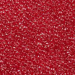 TOHOラウンドシードビーズ  日本製シードビーズ  （355)つの内側のカラークリスタル/サイアムの裏地  11/0  2.2mm  穴：0.8mm  約5555個/50g&nbsp;SEED-XTR11-0355