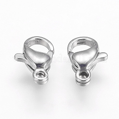 Застежки-карабины из нержавеющей стали марки 304 STAS-F125-10x6mm-P