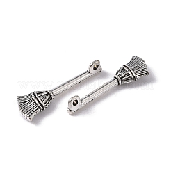 Stile tibetano pendenti in lega di zinco di scopa&nbsp;LS-TIBEP-R334-317AS-RS