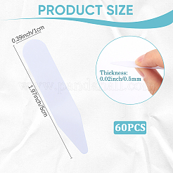 Воротник из ПВХ для рубашки священнослужителя&nbsp;AJEW-CN0005-17B