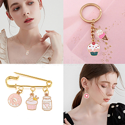 40шт 8 стиля подвески из сплава с эмалью&nbsp;ENAM-CJ0001-85