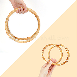 4шт. 2-х цветная бамбуковая ручка для сумки WOOD-CA0001-30