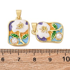 Латунные микро проложить кубического циркония подвески&nbsp;KK-D390-16G-01