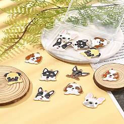 14 шт. 7 стиля эмалевых подвесок в виде животных-щенков&nbsp;FIND-FS0004-13