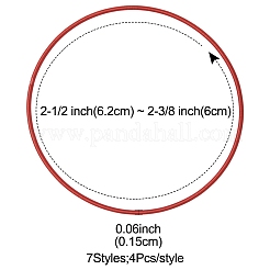 28шт 7 цвета железные пружинные цепи растягивающиеся браслеты BJEW-FS0001-09