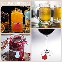 24 шт. 3 стиля фанерное деревянное кольцо для этикетки на бокал для вина&nbsp;FIND-WH20050-005