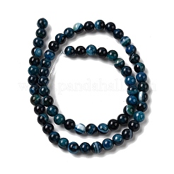 Натуральные полосатые агатовые бусы&nbsp;G-I392-A01-6mm-02