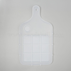 Прямоугольник с узором ручка обеденная тарелка силиконовые Молды X-DIY-L021-57