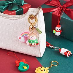 16 pièces 16 grands pendentifs en plastique pvc de style noël&nbsp;sgKY-SZ0001-41