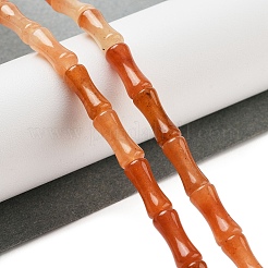 Натуральный красный aventurinee бисер пряди G-Q178-A17-01B