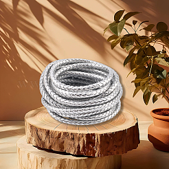 5 м плетеный круглый шнур из искусственной кожи для украшений OCOR-GF0004-96B-04