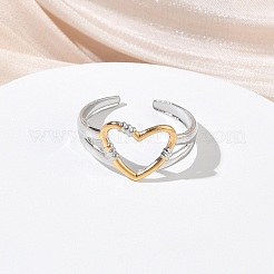 Открытые кольца манжеты из нержавеющей стали 304 RJEW-Z121-02GP-04