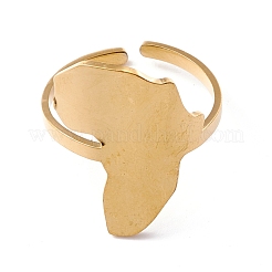 Mapa de áfrica anillo de puño&nbsp;RJEW-B035-05G