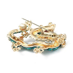 Броши со стразами из сплава дракона JEWB-K018-12G