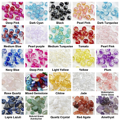 2 набор из 2-х видов бусин из натуральных и синтетических камней и ракушек&nbsp;DIY-GA0002-26