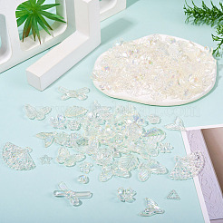 182шт 100г прозрачные акриловые бусины&nbsp;OACR-TA0003-66A