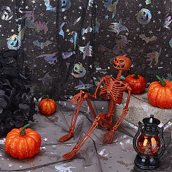 Хэллоуин полиэфирная сетчатая ткань AJEW-WH0314-852C